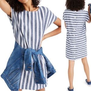 Madewell button back dress NWT